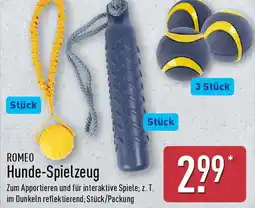 Aldi Nord ROMEO Hunde-Spielzeug Angebot