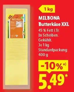 Lidl MILBONA Butterkäse XXL Angebot