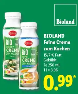 Lidl Bioland feine creme zum kochen Angebot