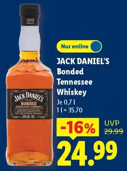 Lidl Jack daniel's bonded tennessee whiskey Angebot