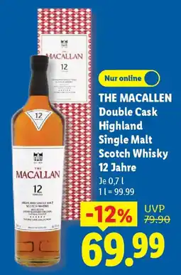 Lidl THE MACALLEN Double Cask Highland Single Malt Scotch Whisky 12 Jahre Angebot