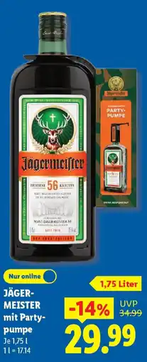 Lidl Jägermeister mit Partypumpe Angebot