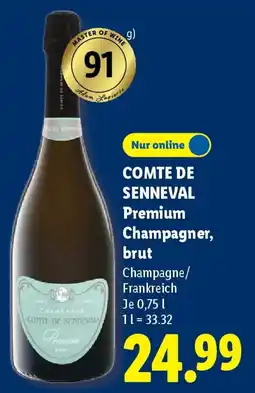 Lidl COMTE DE SENNEVAL Premium Champagner brut Angebot