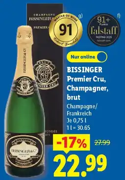 Lidl BISSINGER Premier Cru, Champagner, brut Angebot