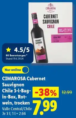 Lidl CIMAROSA Cabernet Sauvignon Angebot