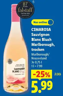 Lidl CIMAROSA Sauvignon Blanc Blush Marlborough, trocken Angebot