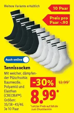Lidl Tennissocken Angebot