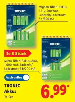 Lidl Tronic akkus Angebot