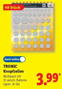 Lidl TRONIC Knopfzellen Angebot