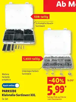 Lidl PARKSIDE Kleinteile-Sortiment XXL Angebot