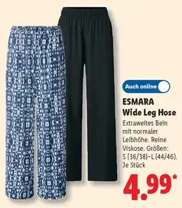 Lidl ESMARA Wide Leg Hose Angebot