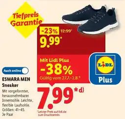 Lidl ESMARA MEN Sneaker Angebot