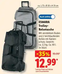Lidl ESMARA Trolley Reisetasche Angebot