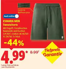 Lidl ESMARA MEN Sweatshorts Angebot