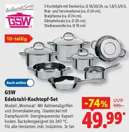 Lidl GSW Edelstahl-Kochtopf-Set Angebot