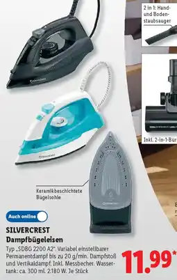 Lidl SILVERCREST Dampfbügeleisen Angebot