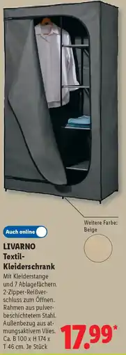 Lidl LIVARNO Textil Kleiderschrank Angebot