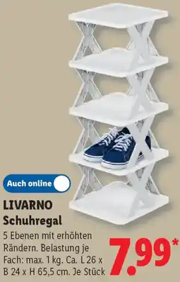 Lidl LIVARNO Schuhregal Angebot