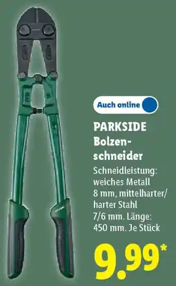 Lidl PARKSIDE Bolzenschneider Angebot
