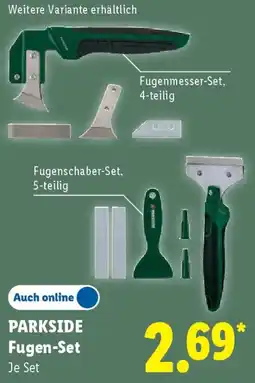 Lidl PARKSIDE Fugen-Set Angebot