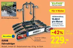 Lidl EUFAB Fahrradträger Angebot