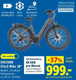 Lidl FISCHER City E-Bike 28" Angebot