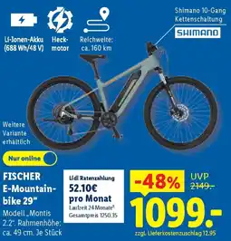 Lidl FISCHER E-Mountainbike 29" Angebot