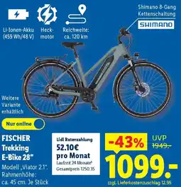 Lidl FISCHER Trekking E-Bike 28" Angebot