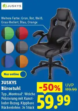 Lidl JUSKYS Bürostuhl Angebot