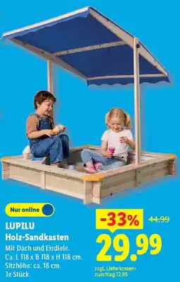 Lidl LUPILU Holz-Sandkasten Angebot