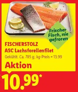 Lidl FISCHERSTOLZ ASC Lachsforellenfilet Angebot