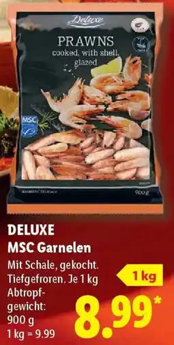 Lidl DELUXE MSC Garnelen Angebot