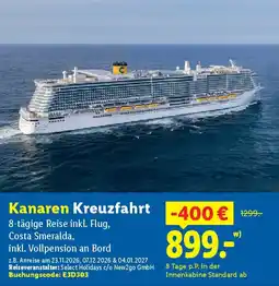 Lidl Kanaren Kreuzfahrt Angebot