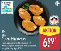 Aldi Nord BBQ Puten-Ministeaks Angebot