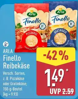Aldi Nord ARLA Finello Reibekäse Angebot