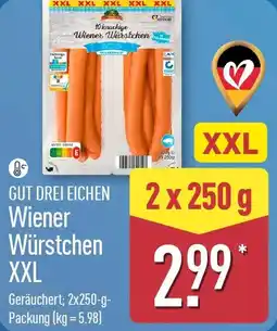 Aldi Nord GUT DREI EICHEN Wiener Würstchen XXL Angebot