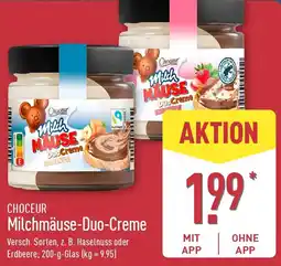 Aldi Nord CHOCEUR Milchmäuse-Duo-Creme Angebot