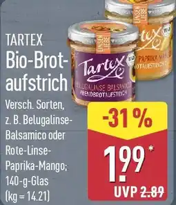 Aldi Nord TARTEX Bio-Brotaufstrich Angebot
