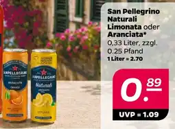Netto San Pellegrino Naturali Limonata oder Aranciata Angebot
