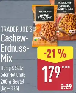 Aldi Nord TRADER JOE'S Cashew Erdnuss Mix Angebot