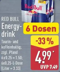 Aldi Nord RED BULL Energydrink Angebot