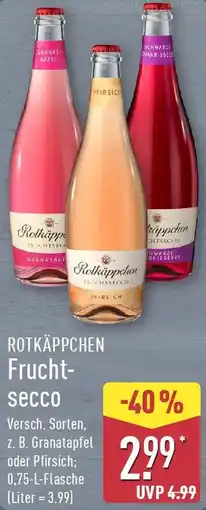 Aldi Nord ROTKÄPPCHEN Fruchtsecco Angebot