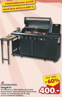 Famila Nord West LANDMANN Gasgrill 6.1 Angebot
