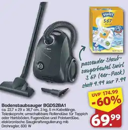 Famila Nord West Bosch Bodenstaubsauger BGDS2BA1 Angebot