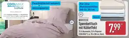 Aldi Nord NOVITESSE Spannbetttuch mit Kühleffekt Angebot