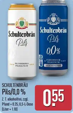 Aldi Nord SCHULTENBRÄU Pils/0,0% Angebot