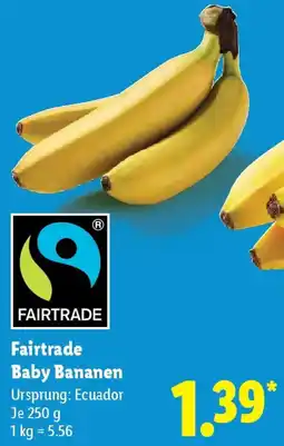 Lidl Fairtrade Baby Bananen Angebot
