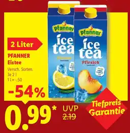 Lidl PFANNER Eistee Angebot