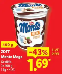 Lidl ZOTT Monte Mega Angebot