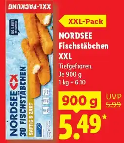 Lidl NORDSEE Fischstäbchen XXL Angebot